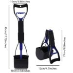 Dog Poop Grabber Pooper Scooper Long Handle Large Folding Design Fecal Shovel Picker Fecal Collector Cleaning Tool Pet Suppl Dog - Image 2