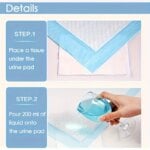 100 17.7"x13" inch 6-layer protective structure Disposable absorbent dog training pads - Training puppy urine pads for super abs - Image 2