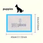 100 17.7"x13" inch 6-layer protective structure Disposable absorbent dog training pads - Training puppy urine pads for super abs - Image 5