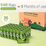 Eco-Friendly Pet Waste Bags - Biodegradable, Scented, Leakproof, for Dogs & Cats, Poop Bag Dispenser Included - Image 3