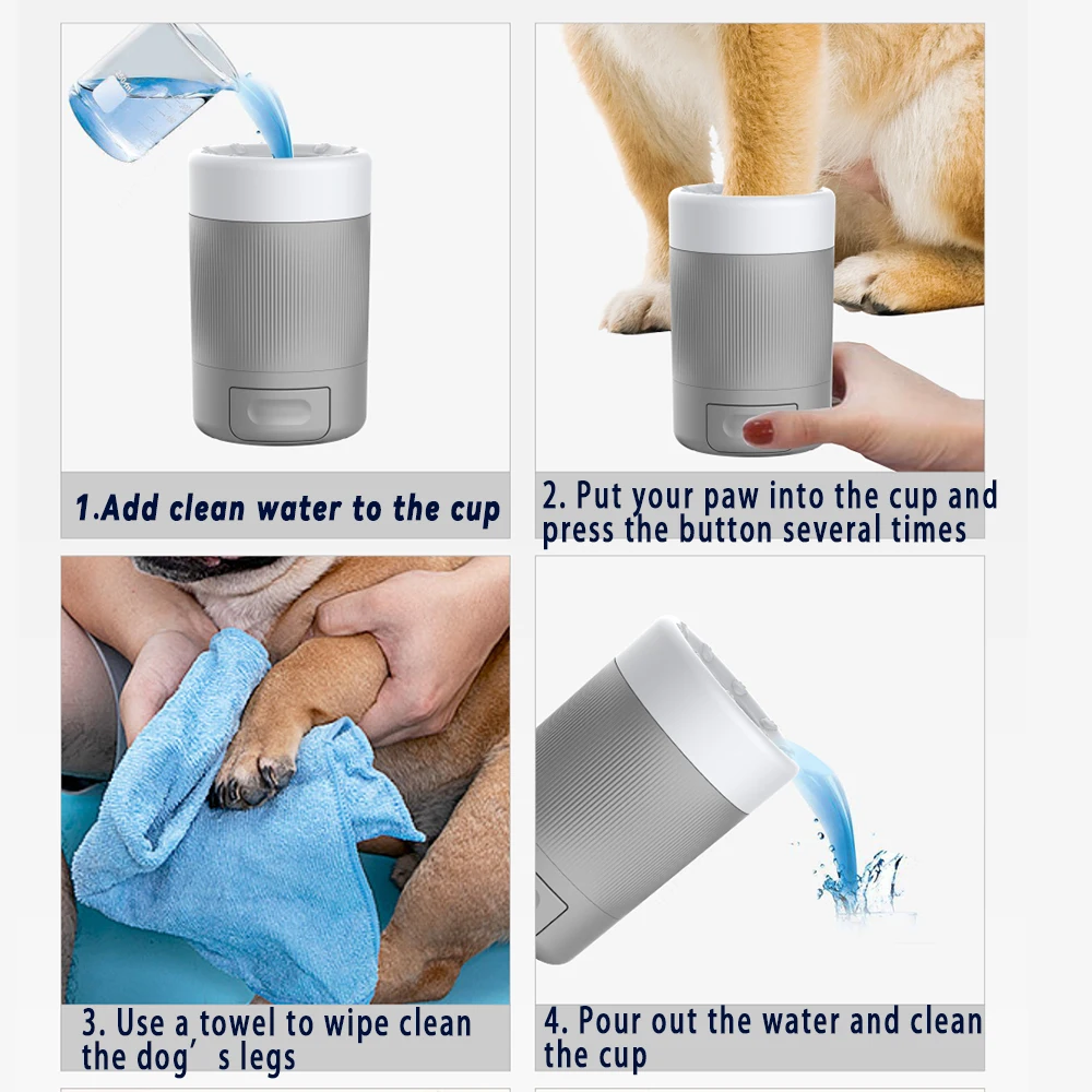 Pet Foot Washing Cup Dog Out Cleaning and Grooming Paw Washing Artifact Intelligent Automatic Foot Washing and Foot Bath Cup Too Pet Foot Washing Cup Dog Out Cleaning and Grooming Paw Washing Artifact Intelligent Automatic Foot Washing and Foot Bath Cup Too