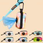 1pcs Colorful Design Dog Poo Bag Holder Dispenser Durable Use For Dog Leash Attachment (Without Poo Bag And Leash)
