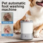 Automatic Pet Foot Washer Removable Electric Plastic Paw Cleaner Soft and Dense Bristles for Cleaning Cat Dog Paw Cleaner