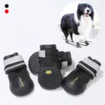 Reflective Dog Shoes Sneaker Waterproof Anti Skid Winter Dog Boots Footwear Socks Pet Shoes for Husky Medium Large dogs - Image 2