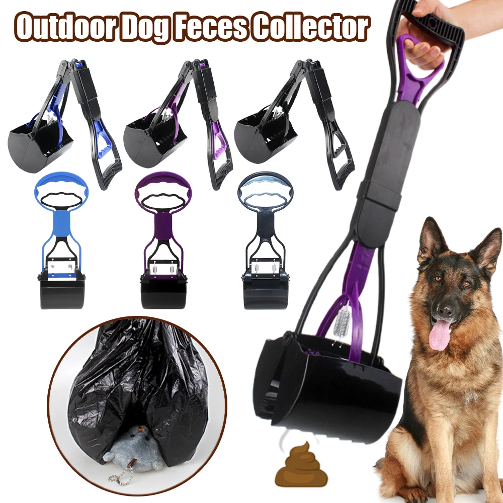 47803-hrydlb.jpg New Dog Poop Picker Extra Long Handle Large Collapsible Scooper Outdoor Dog Walking Cleaning Tool Feces Collector Pet Products - Image 1
