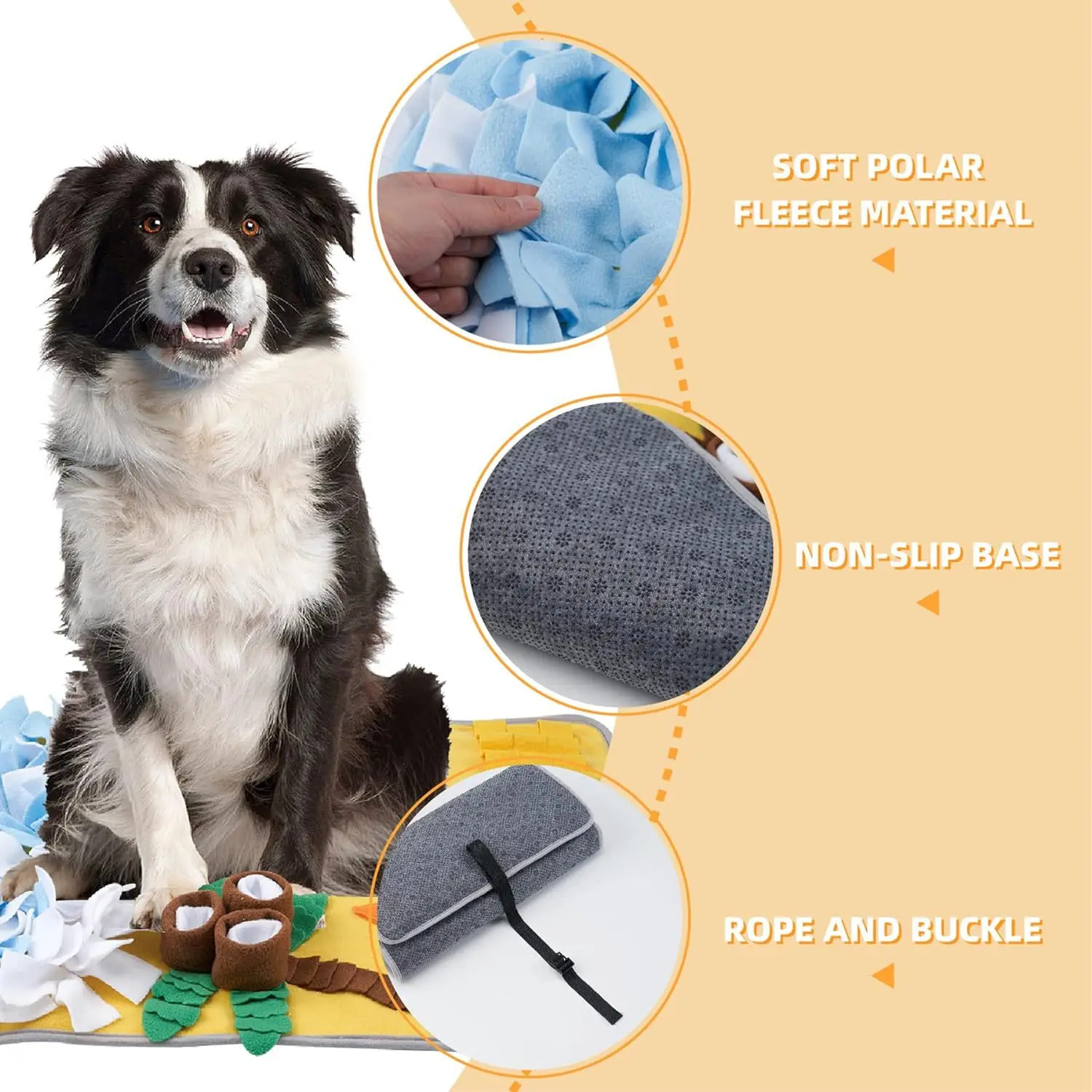New Pet Sniffing Mat Dog Training Hidden Food Blanket Antiboredom Anti-Choking Sniffing Mat Slow Food Mat Pet Supplies Dog Toys New Pet Sniffing Mat Dog Training Hidden Food Blanket Antiboredom Anti-Choking Sniffing Mat Slow Food Mat Pet Supplies Dog Toys