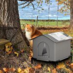 Stray Cat Houses with Mat Waterproof Winter Warm Shelter Foldable Pet Cave Nest Sleeping Beds for Outdoor Cats Small Dog Puppies - Image 3