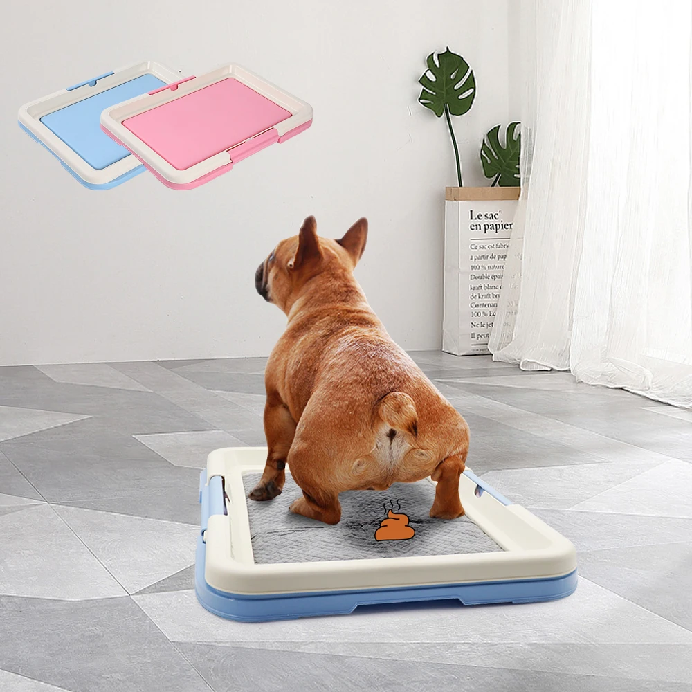48005-pluflu.jpg Portable Dog Training Toilet Indoor Dogs Potty Pet Toilet for Small Dogs Cats Cat Litter Box Puppy Pad Holder Tray Pet Supplies - Image 1