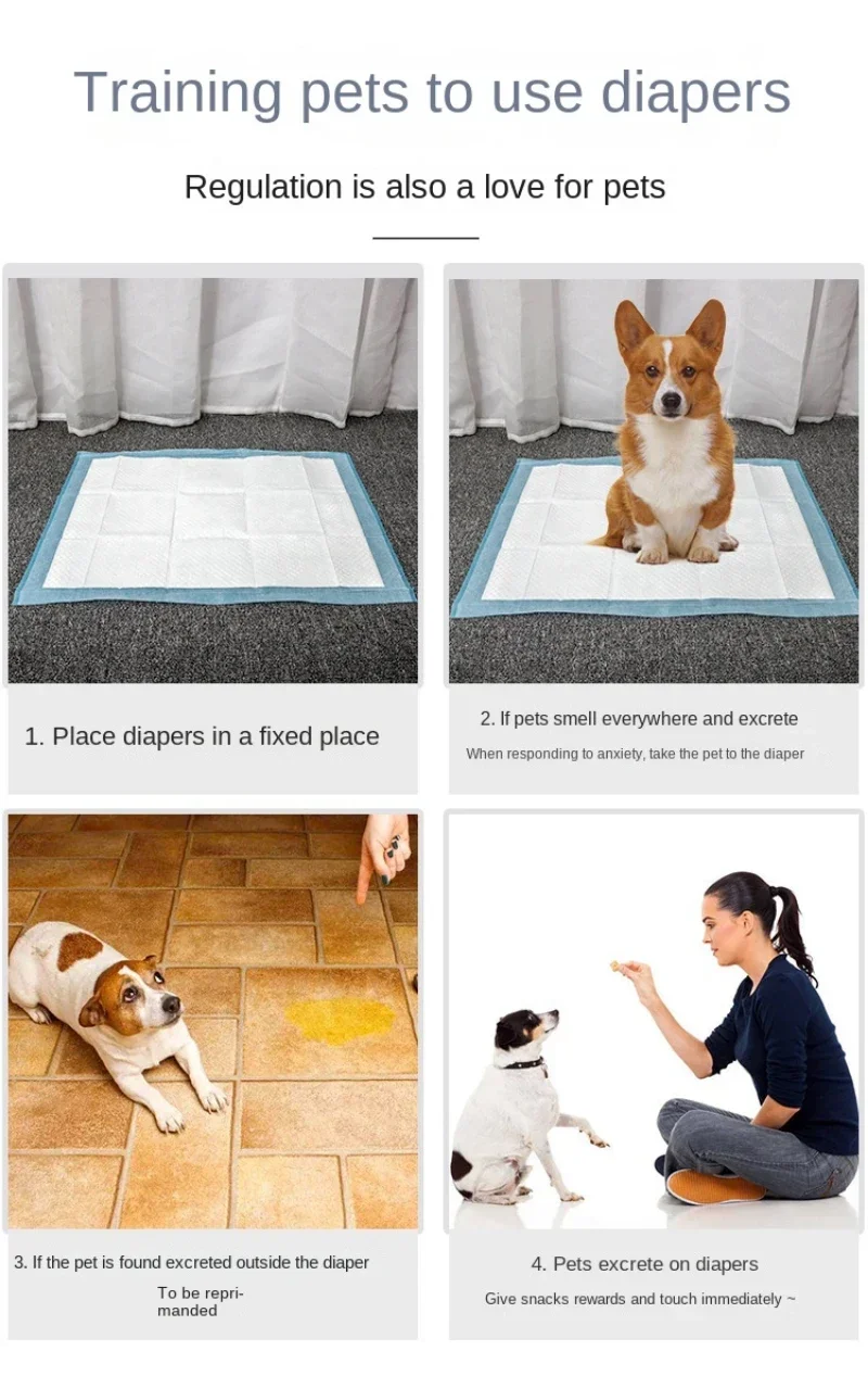 Super Absorbent Pet Diaper Dog Training Pee Pads Disposable Healthy Nappy Mat For Cats Dog Quick-dry Super Absorbent Pet Diaper Dog Training Pee Pads Disposable Healthy Nappy Mat For Cats Dog Quick-dry