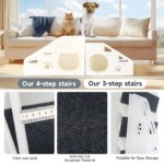 Portable Pet Stairs Detachable Dog Ramp Ladder for Small Older Dogs Cars Beds Sofas Indoor Outdoor Use - Image 2