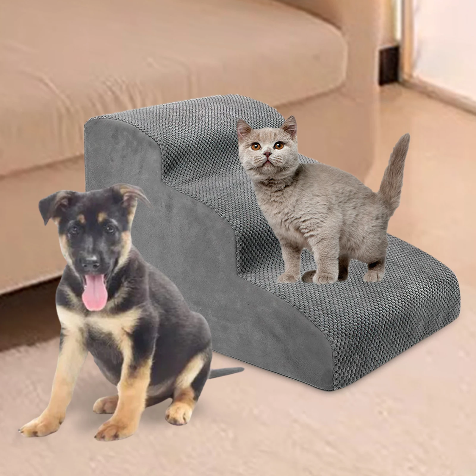 Pet Dog Ladder Pet Stairs Couch Cat Ramp High Bed Cat Rabbits Small Large Dogs Nonslip Washable Kitty Kitten Bedding Cat Stair Pet Dog Ladder Pet Stairs Couch Cat Ramp High Bed Cat Rabbits Small Large Dogs Nonslip Washable Kitty Kitten Bedding Cat Stair
