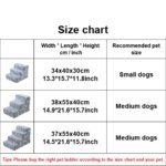 Ladder Dogs Pets Bone Shape Puppy Stairs Beside The Sofa Bed Ramp for Dogs Protecting Pet Joint Safety Stairs for Elderly Dogs - Image 3