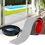 1pc 0.9mX5cm Multi Purpose Ramp Mat Door Threshold Ramp Self Adhesive Durable Non Slip Suitable for Robotic Vacuums Home