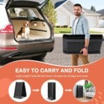 Folding Dog Ramp for Car Truck SUVs 62 Inches Pet Ramp for Large Dogs Non Slip with Raised Siderails - Image 2