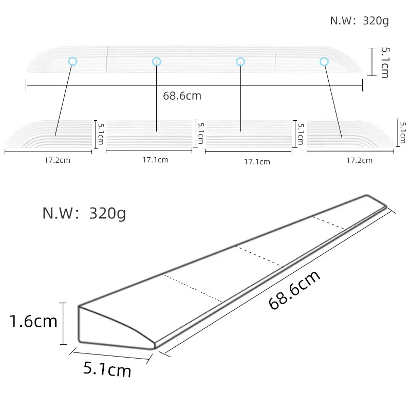 Anti-Slip Threshold Door Step Ramp Kit for inteligent Robot Vacuum Cleaner Lightweight TPE Ramp for Wheelchairs Anti-Slip Threshold Door Step Ramp Kit for inteligent Robot Vacuum Cleaner Lightweight TPE Ramp for Wheelchairs