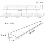 Anti-Slip Threshold Door Step Ramp Kit for inteligent Robot Vacuum Cleaner Lightweight TPE Ramp for Wheelchairs - Image 3