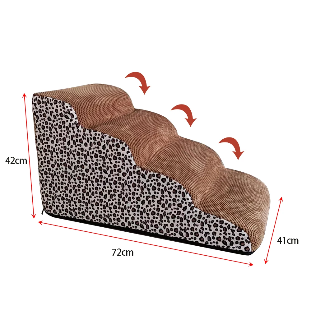 Dog Stairs Dog Stairs Non-Slip Pet Ramp Stairs Dog Ramp for Bed Pet Dog Steps 4 Tiers Training Stairs Removable and Washable Dog Stairs Dog Stairs Non-Slip Pet Ramp Stairs Dog Ramp for Bed Pet Dog Steps 4 Tiers Training Stairs Removable and Washable