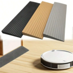 1PC 0.9mx5cm Multi-Purpose Ramp Mat Door Threshold Ramp- Self-Adhesive, Durable, Non-Slip, Suitable for Robotic Vacuums