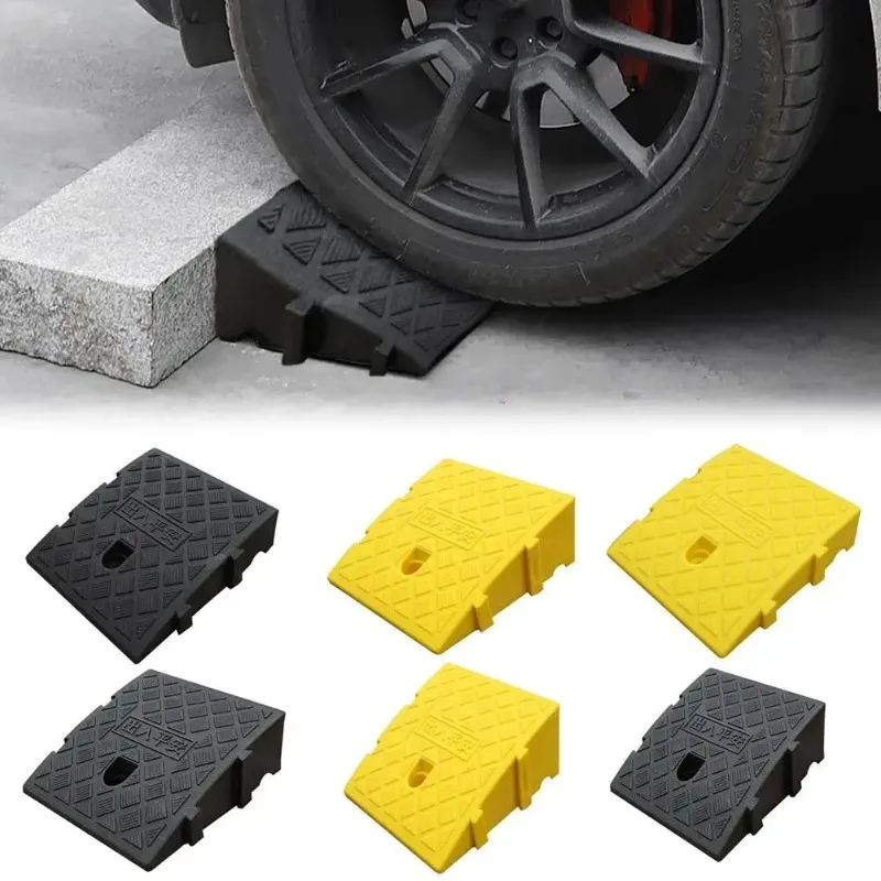Car Driveway Ramp Kit 7/13cm Height Portable Anti-Slip Wheel Chock Heavy Duty Threshold Ramps for Vehicle Maintenance & Loading Car Driveway Ramp Kit 7/13cm Height Portable Anti-Slip Wheel Chock Heavy Duty Threshold Ramps for Vehicle Maintenance & Loading