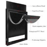 Large Big Dog Door for Wooden Doors High Quality ABS Flame PVC Enter Outer Flap Anti Raining Cover Extra Insulated Cold Weather - Image 4