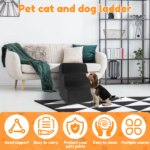 3 Step Dog Pet Stairs Ramp Ladder Training Non-Slip High Density Soft Foam Removable for High Bed or Couch Pet Supplies - Image 3