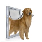 Extra Large Big Dog Door for Wooden Doors High Quality ABS Flame PVC Enter Outer Flap Anti Raining Cover Insulated Cold Weather - Image 2