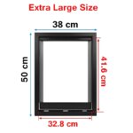 Extra Large Big Dog Door for Wooden Doors High Quality ABS Flame PVC Enter Outer Flap Anti Raining Cover Insulated Cold Weather - Image 3