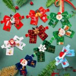30PCS Christmas Dog Bowties For Dogs Christmas Grooming Small Dogs Pets Bowties Collar Pet Grooming Accessories For Small Dogs - Image 5