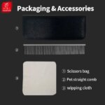 Fenice 6.5/7.0 inch High-end JP440C Alloy Steel Diamond Screw Grooming for Dogs Scissors Shears Kit for Dog Groomers - Image 5