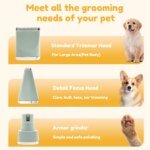 Professional Dog Hair Clipper Rechargeable Electrical Pet Grooming Trimmer Low Noise Dog Cat Hair Clipper Two Speed - Image 5