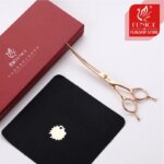 Fenice Professional 6.5/7 Inch Pet Curved Grooming Scissors serrated blade with saw Pet Scissors Shears for Dogs Cats JP440C - Image 7