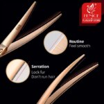 Fenice Professional 6.5/7 Inch Pet Curved Grooming Scissors serrated blade with saw Pet Scissors Shears for Dogs Cats JP440C - Image 3