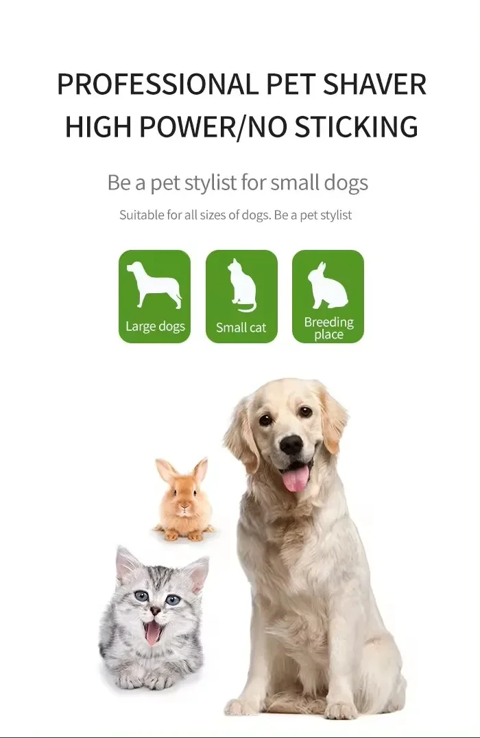 Pet Grooming Hair Clippers Rechargeable Cat Hair Trimmer for Dogs Adjustable Professional Electric Rechargeable Cat Shaver Pet Grooming Hair Clippers Rechargeable Cat Hair Trimmer for Dogs Adjustable Professional Electric Rechargeable Cat Shaver