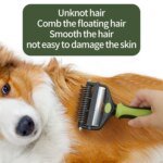 3 In 1 Pet Deshedding Brush Dog Hair Remover Pet Fur Knot Cutter Puppy Cat Comb Brushes Dogs Grooming Shedding Supplies - Image 5