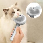 Steamy Dog Brush Electric Spray Cat Hair Brush 3 in1 Dog Steamer Brush for Massage Pet Grooming Removing Tangled and Loose Hair - Image 2