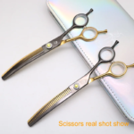 Crane Professional 7 Inch High-end Dog Grooming Scissors Curved Thinner Shears For Dogs Animal Hair Thinning Tijeras Tesoura - Image 5