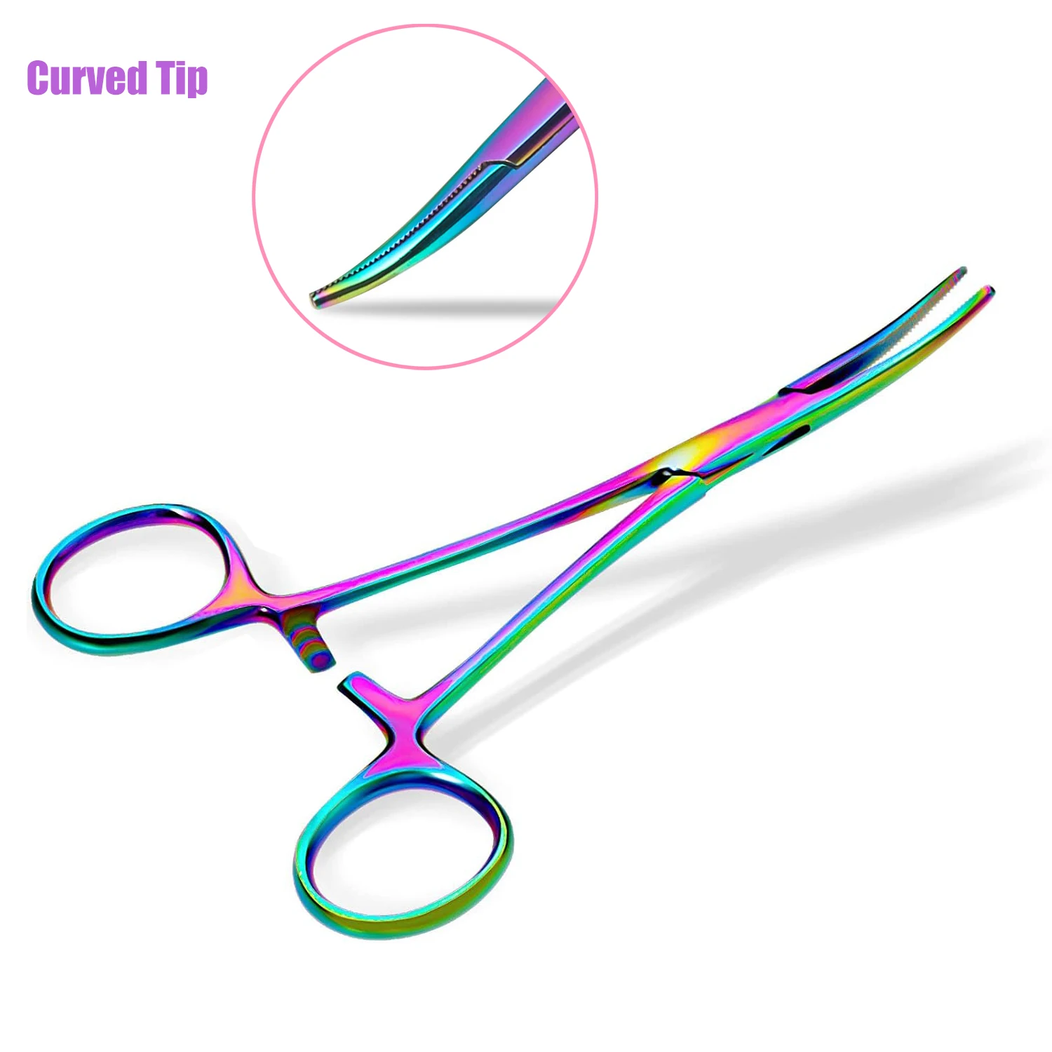 Dog Hair Tweezers Hemostat forceps stainless steel clamps color cosmetic veterinary tools for surgical wound cleaning