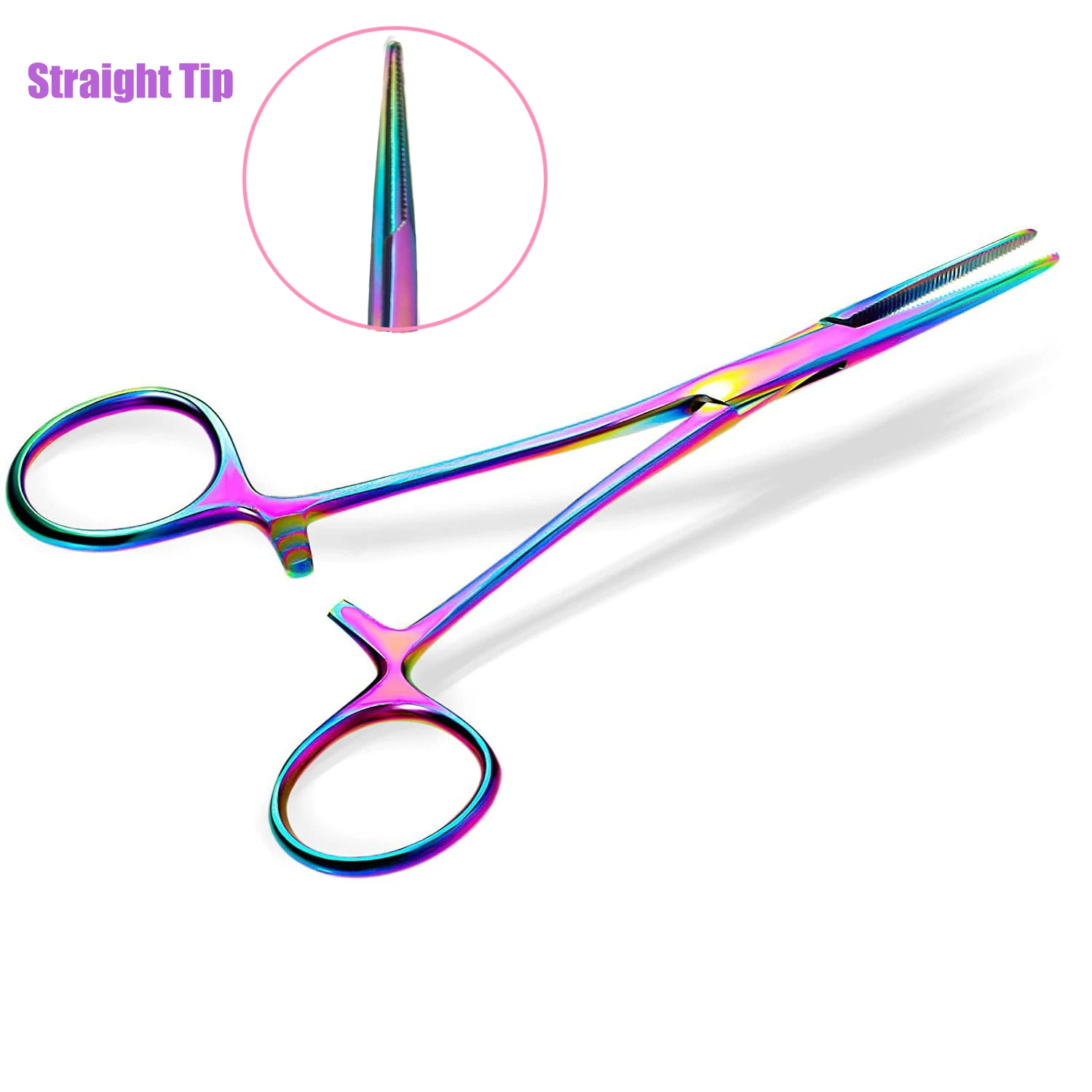 Dog Hair Tweezers Hemostat forceps stainless steel clamps color cosmetic veterinary tools for surgical wound cleaning