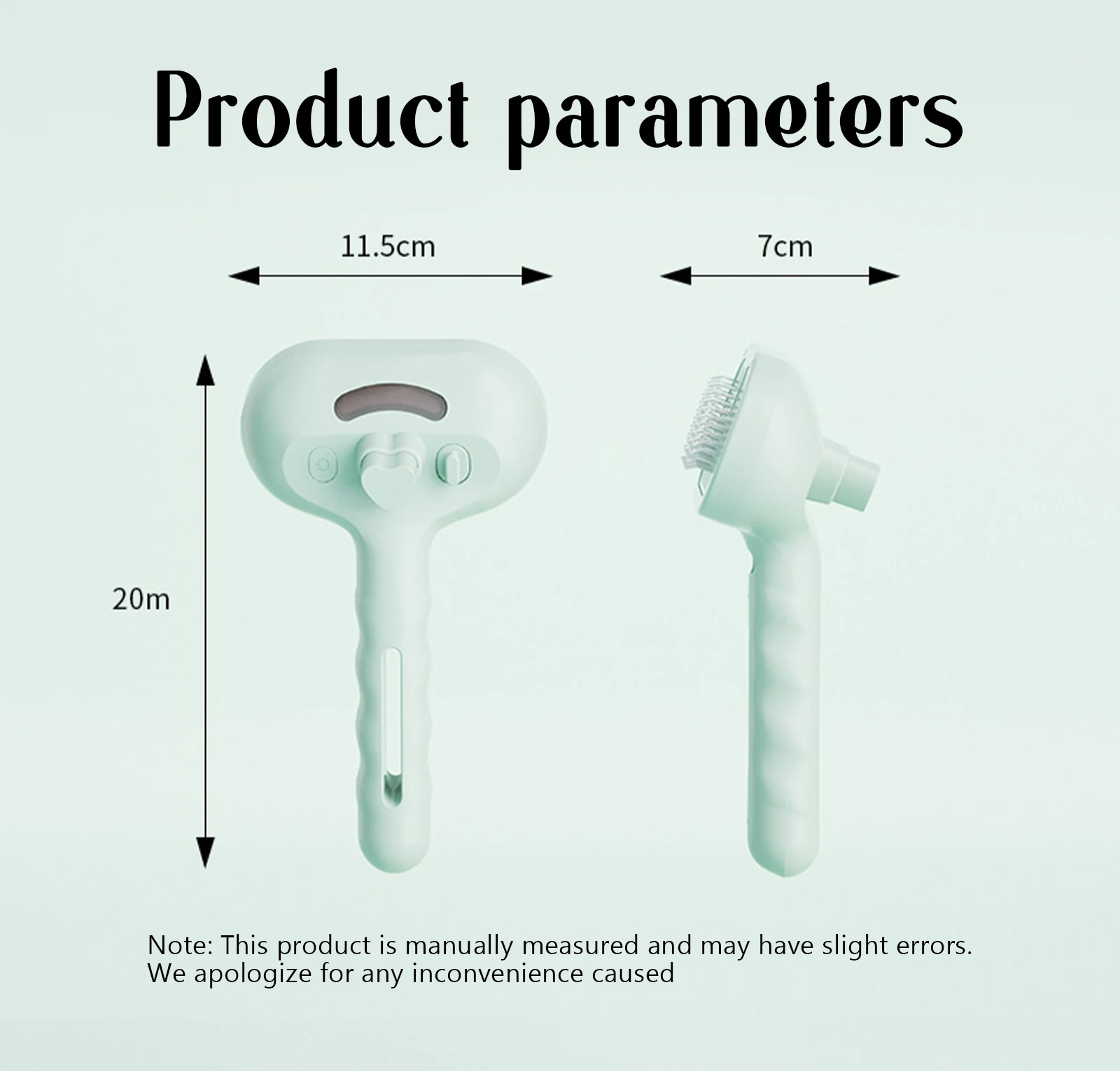 Dog Comb Pet Steam Massage Brush Safe Round Head Soft Teeth Spray Hair Removal Comb for Dog Universal for Cats Dogs Accessories