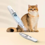 2-In-1 Hair Suction Pet Shaver, Dog Paw Trimmer, Cat Ear Trimmer, Low Noise, With Suction   Electric Dog GroomerRechargeable USB