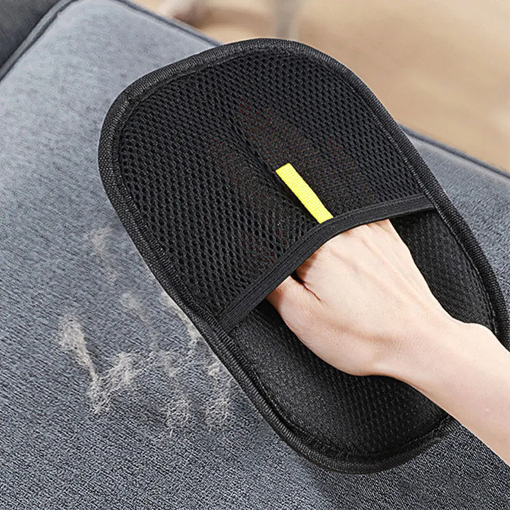 Hair Remover Brush Dog Cat Pet Hair Remover Gloves Double-Sided Pet Hair Removal Gloves Pet Grooming Gloves Brush for Cat Dog