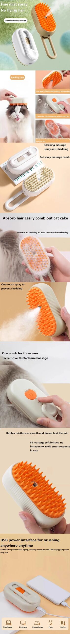 Dog Cat Steam Brush Short Hair Dog Steam Brush for A Cat Pet Comb Car Animal Hair Brush Pet Grooming GSZ06 Dog Cat Steam Brush Short Hair Dog Steam Brush for A Cat Pet Comb Car Animal Hair Brush Pet Grooming GSZ06