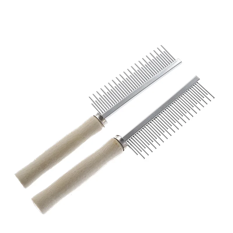 Dog Grooming Equipment Pet Hair Remover Cat Hair Comb Grooming Wooden Handle Cat Comb Smooth Hair Dog Brush Dog Accessories Dog Grooming Equipment Pet Hair Remover Cat Hair Comb Grooming Wooden Handle Cat Comb Smooth Hair Dog Brush Dog Accessories