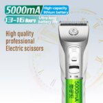 Fenice Dog Hair Cutting Machine Clippers Grooming Pet Animals Haircut Trimmer Shaver Set Pets Cordless Rechargeable Professional - Image 6