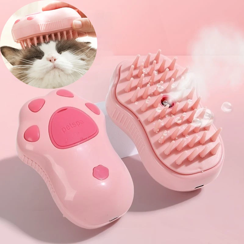 New 3 in 1 Pet Brush Cat Steam Brush Comb Dog Brush Electric Spray Cat Hair Brushes Massage Pet Grooming Hair Removal Combs New 3 in 1 Pet Brush Cat Steam Brush Comb Dog Brush Electric Spray Cat Hair Brushes Massage Pet Grooming Hair Removal Combs 