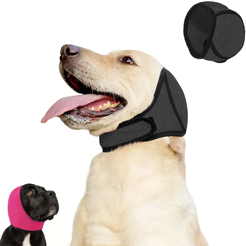 49461-lmzbei.jpg Waterproof Noise Cancelling Dog Ear Muffs for Swimming, Grooming, and Anxiety Relief - Calming Hood To Prevent Shock and Fear" - Image 1