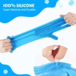 Pet Grooming Gloves Dog Cat Bathing Cleaning Glove Shampoo Scrubber Clean Soft Silicone Hair Removal Glove Hand Skin Protection - Image 5