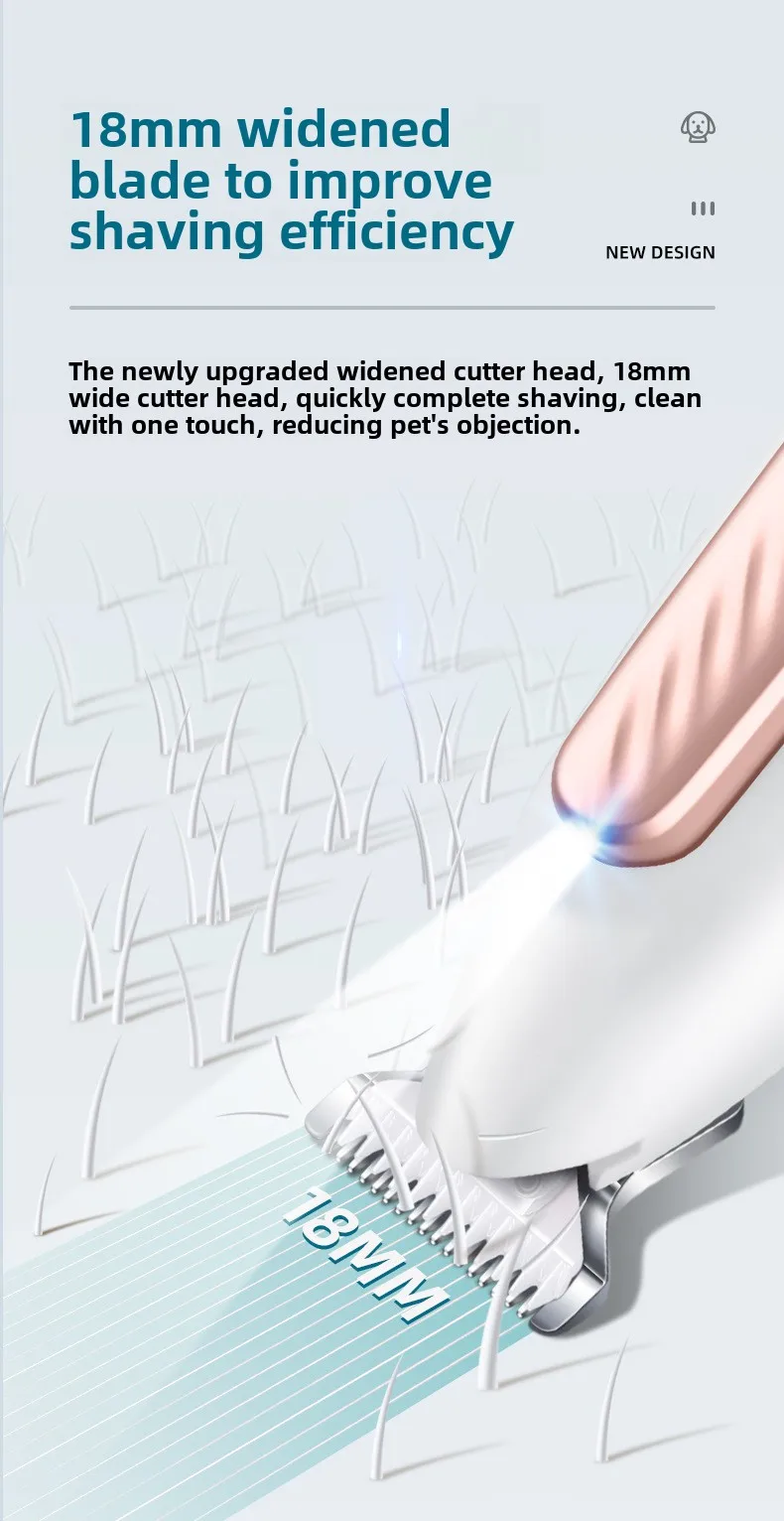 Smart Waterproof Pet Hair Shaver Dog Foot Shaver Cat Hair Removal Electric Clipper Local Trimmer Animal Hair Trimmer