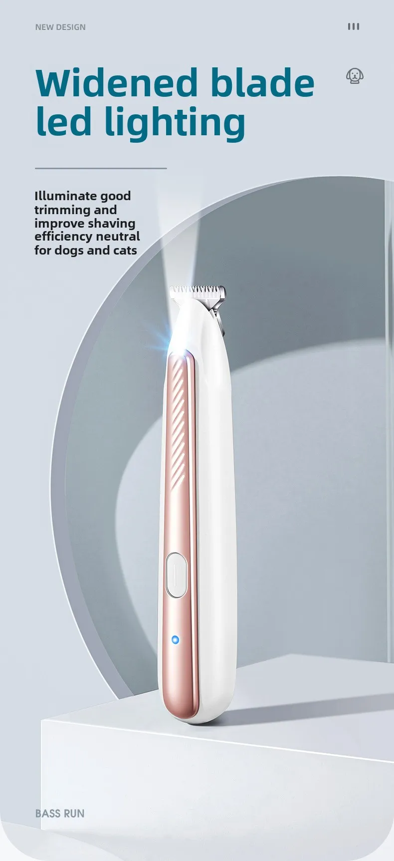 Smart Waterproof Pet Hair Shaver Dog Foot Shaver Cat Hair Removal Electric Clipper Local Trimmer Animal Hair Trimmer