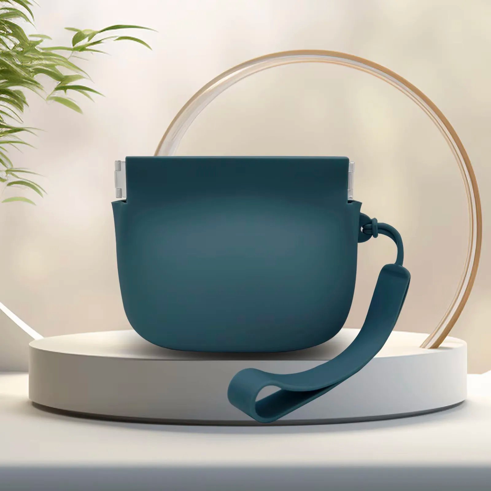 1pc Set Silicone Dog Treat Bag Easy-Open, Portable Snack Pouch for Training & Walking with Hinge Inside